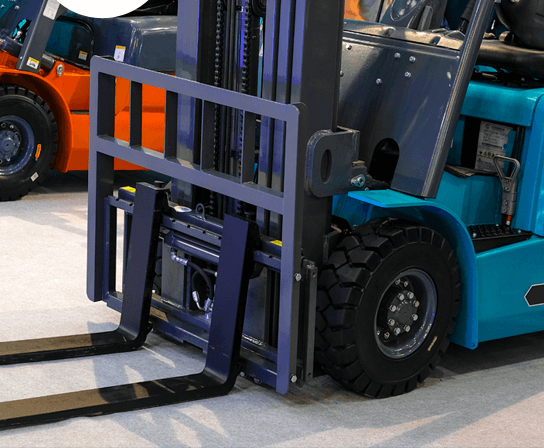 Oaks Plant Hire Forklift in Warehouse.png